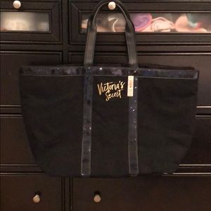 Victoria’s Secret Black Sequin Tote